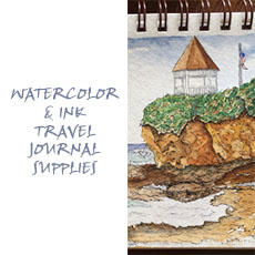 My Artist Loft Art Shop Watercolor and Ink Travel Journal Supplies for Class
